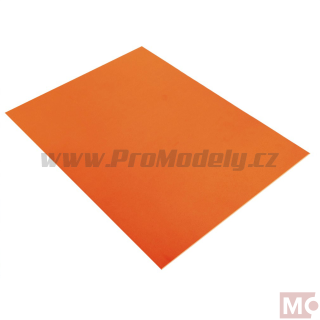 Pěnová guma Moosgummi 20x30cm, 2mm, oranžová