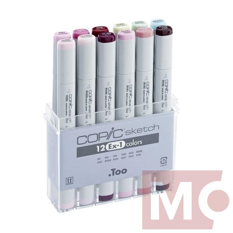 Copic Sketch 12ks, Ex-1