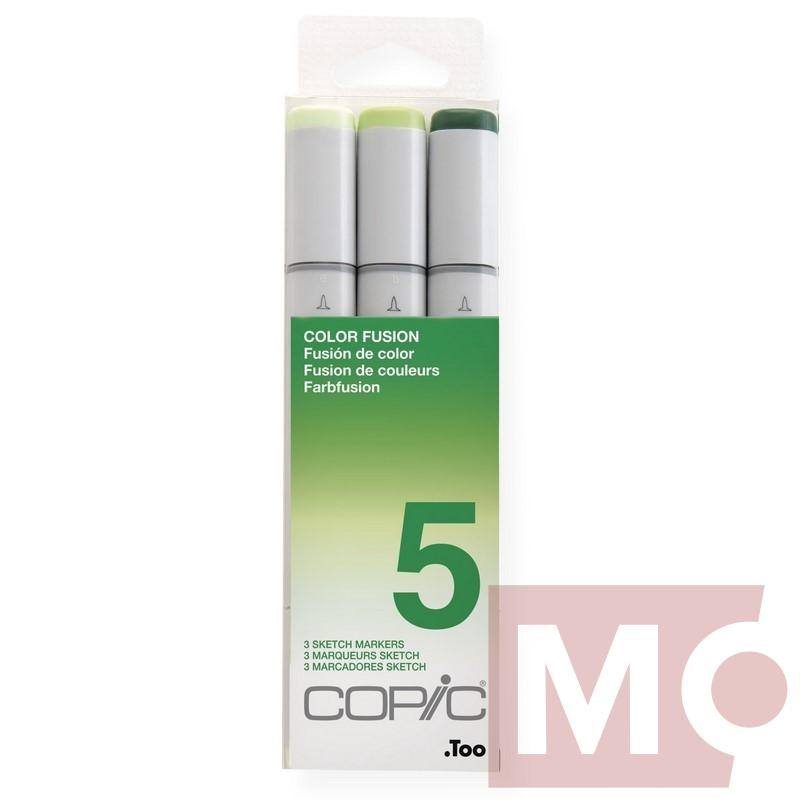 Copic Sketch 3ks, fusion set 5