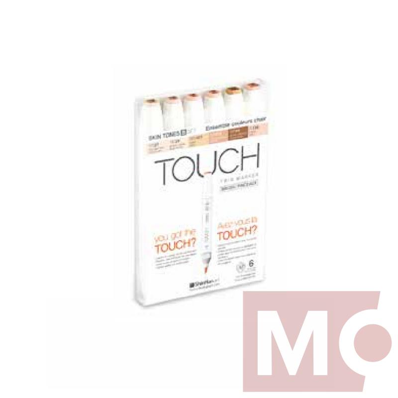 Touch Twin Brush Marker 6ks, pleťové tóny B
